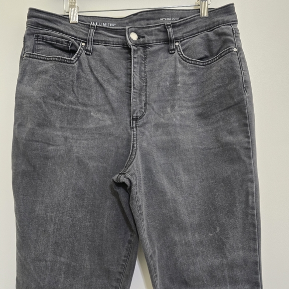 THE LIMITED size 14‎ High Rise Skinny Jeans Stretch Denim Ash Black - Picture 3 of 16